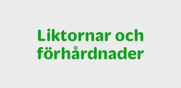 Liktornar och förhårdnader
