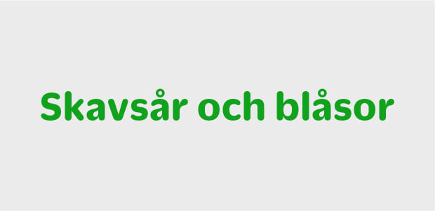 Skavsår och blåsor