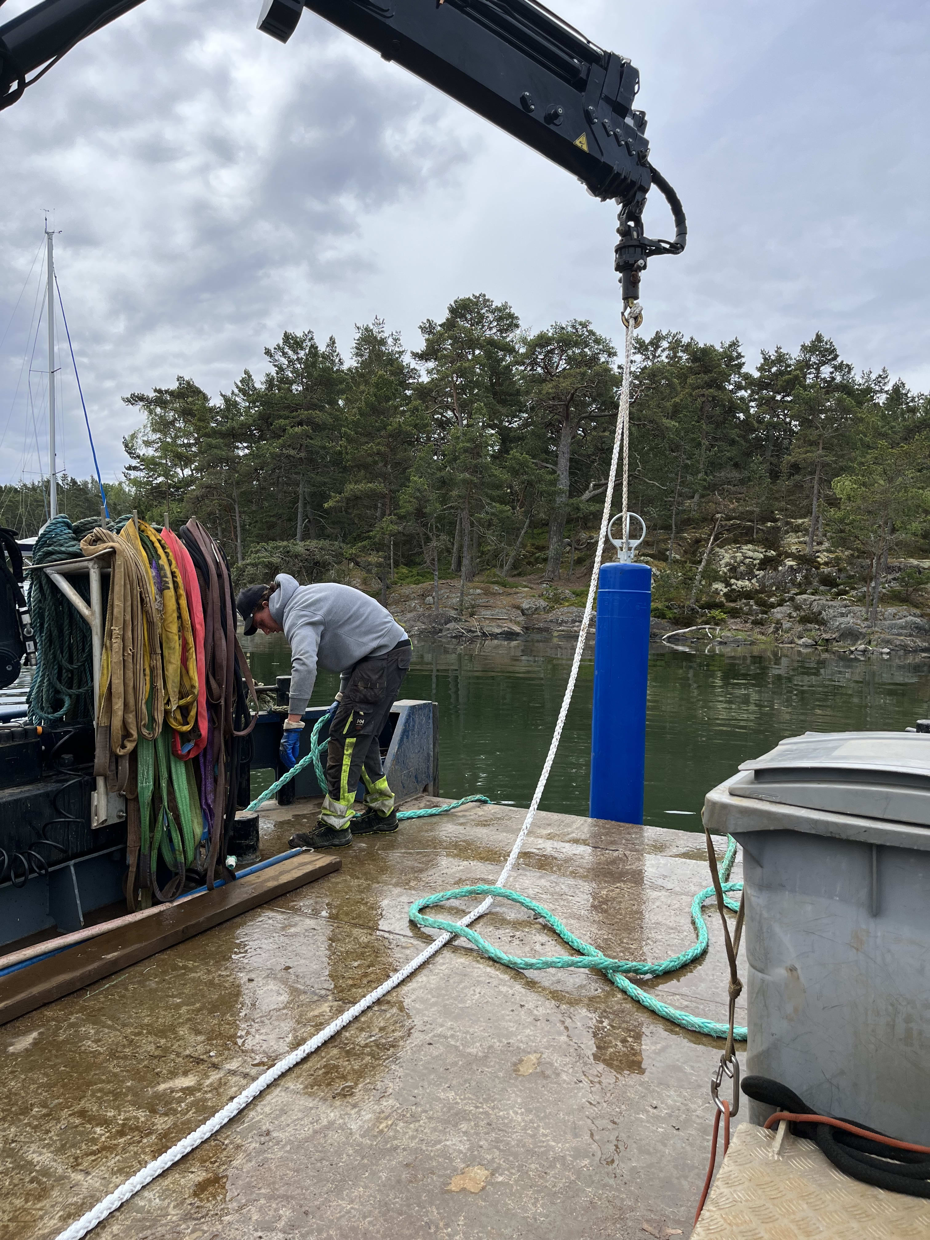 Pålboj i skärgården
