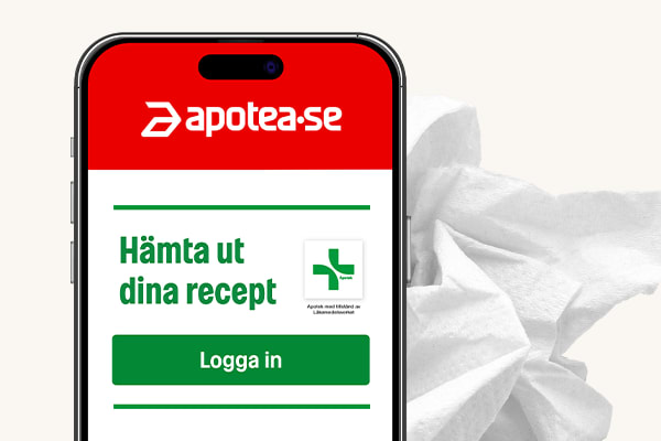 Apotea paket och läkemedelsförpackningar