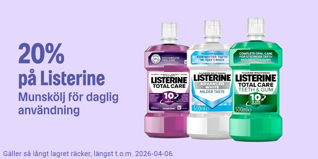 20% på Listerine