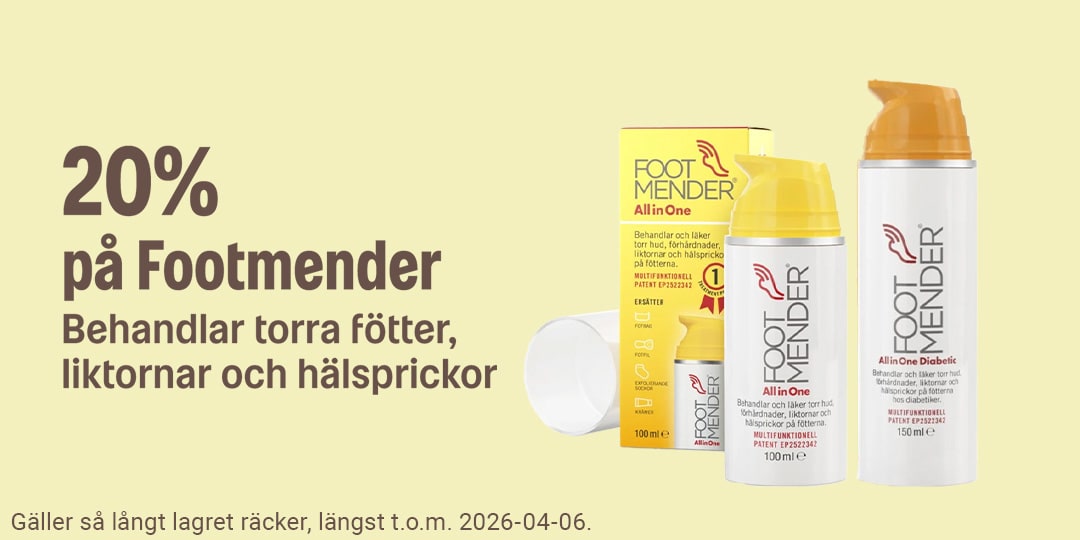 20% på Footmender