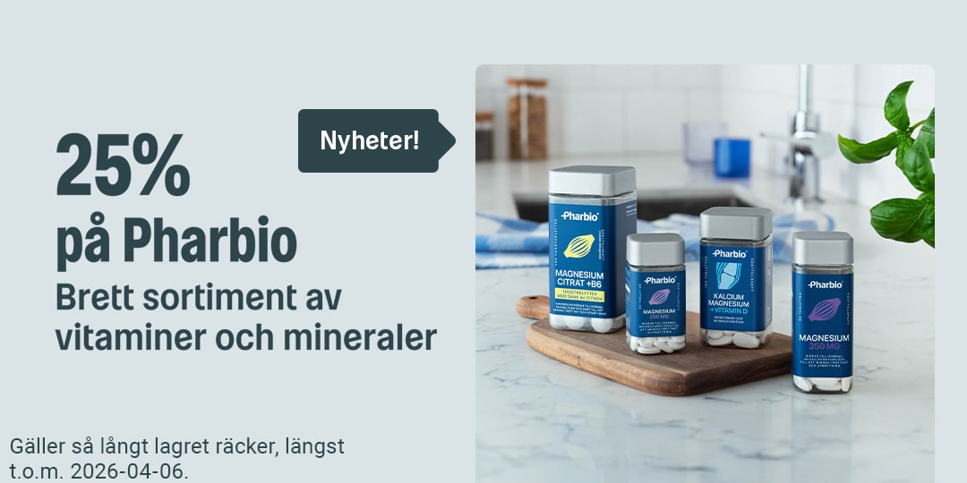 25% på Pharbio - Nyheter!