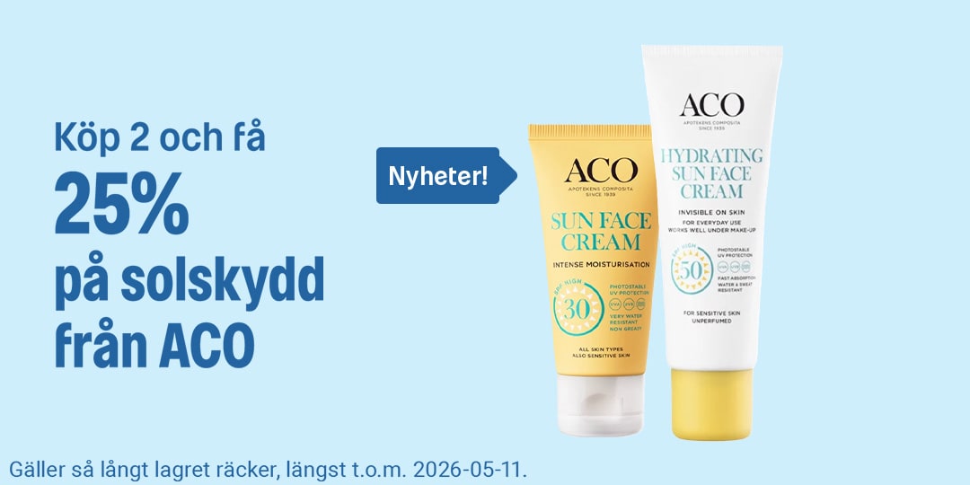 Köp 2 och få 25% på solskydd från ACO - Upptäck nyheterna