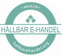 Hållbar e-handel logotyp. Läs mer om hållbar e-handel här.